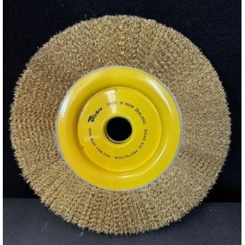 BRASS WIRE WHEEL 200 X 19MM