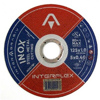 INOX CUTOFF DISC 125 X 1.0 X 22 A46T