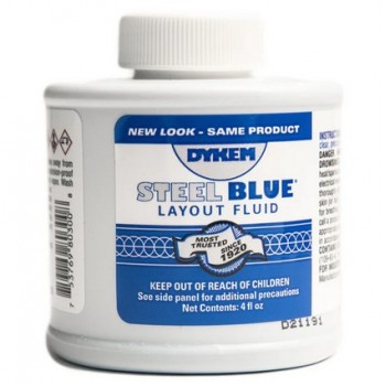 BLUE LAYOUT FLUID- QUICK DRY- APPLICATOR ON LID 4 oz