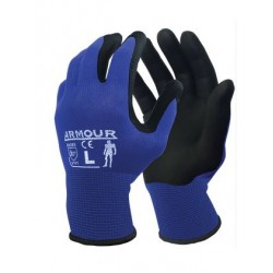 Foam Nitrile Open Back Gloves Extra Large