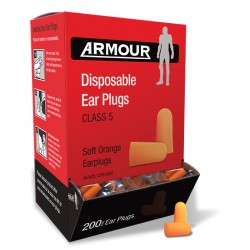 Disposable Ear Plugs - Uncorded - Class 5 - Pkt 200 Pairs