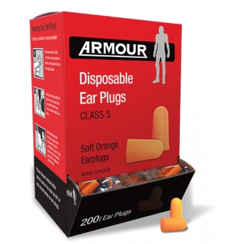 Disposable Ear Plugs - Uncorded - Class 5 - Pkt 200 Pairs