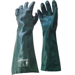Green PVC Chemical Gauntlet Glove – 45cm - PAIR XL